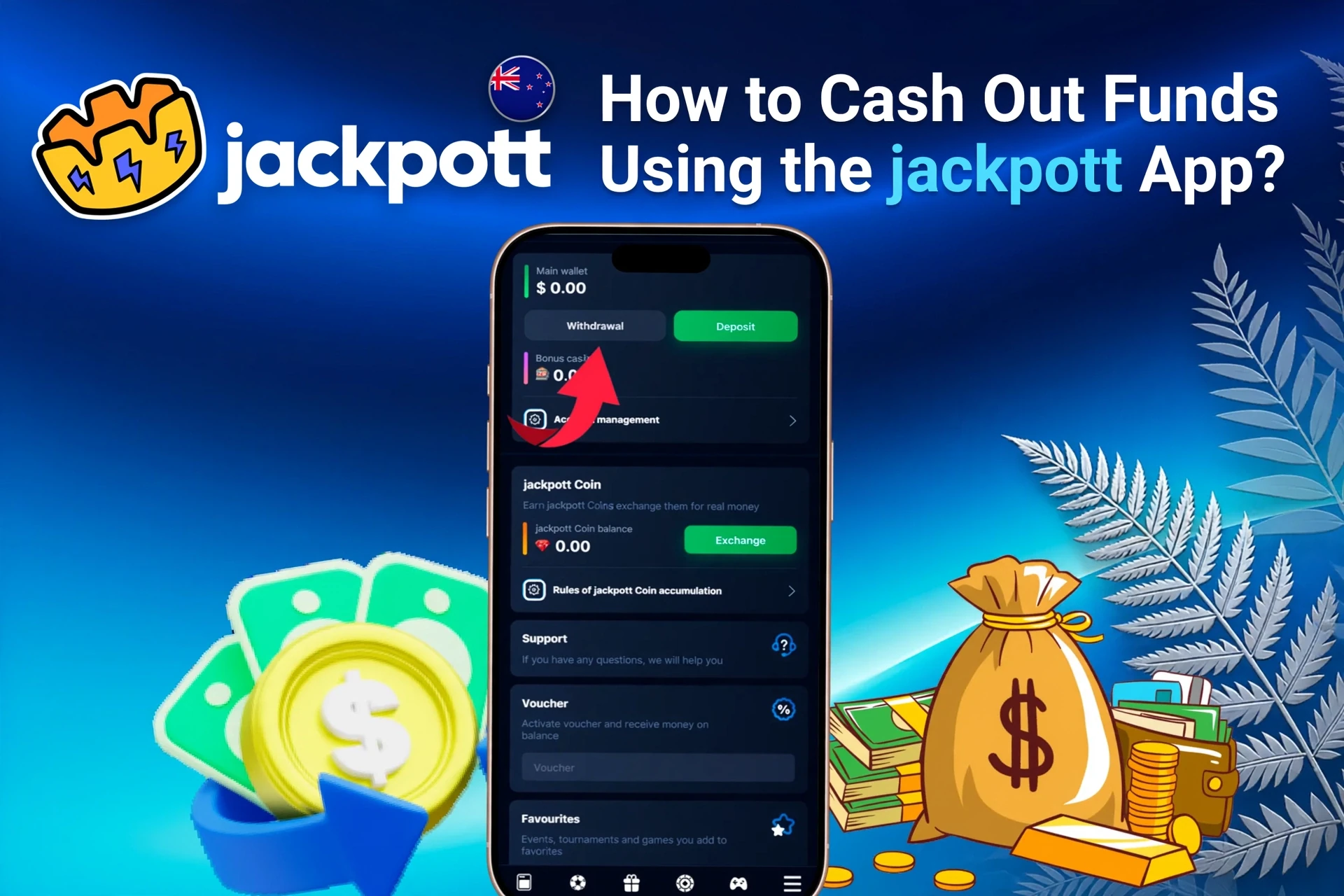 Registration process on the Jackpotter mobile app with social login options