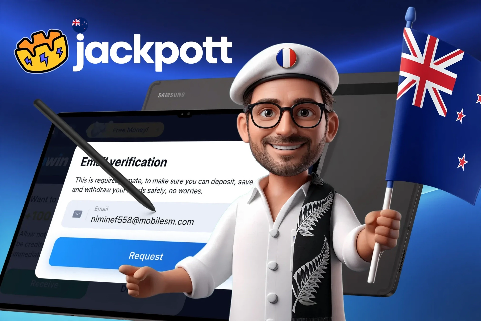 Details of the identity verification procedure on the Jackpotter platform